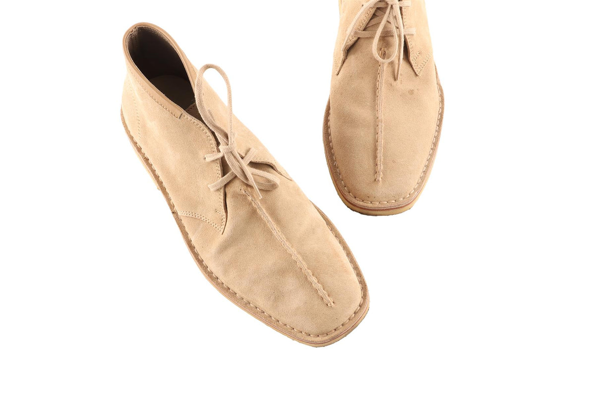 LEMAIRE CREAM MEN'S SUEDE BOOTS EU 42 UK 8 US 9