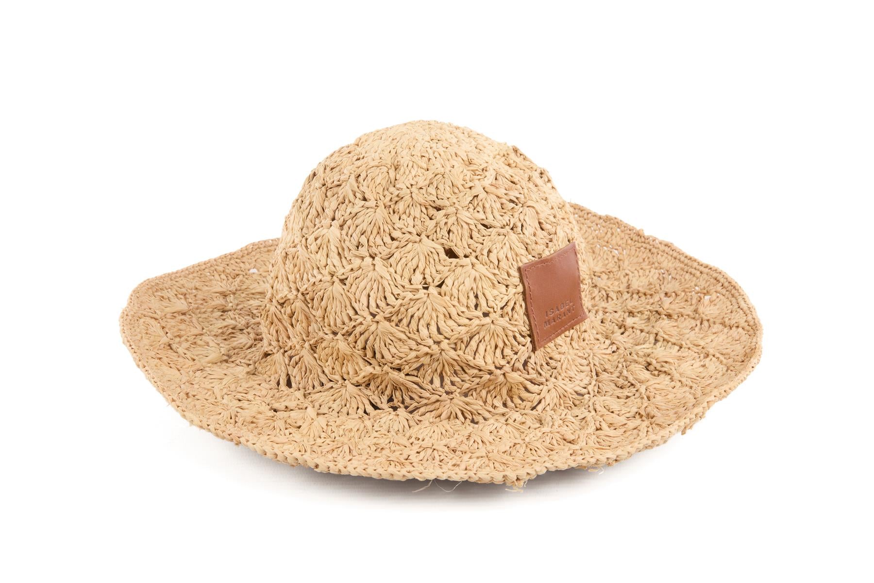 ISABEL MARANT BEIGE RAFFIA HAT