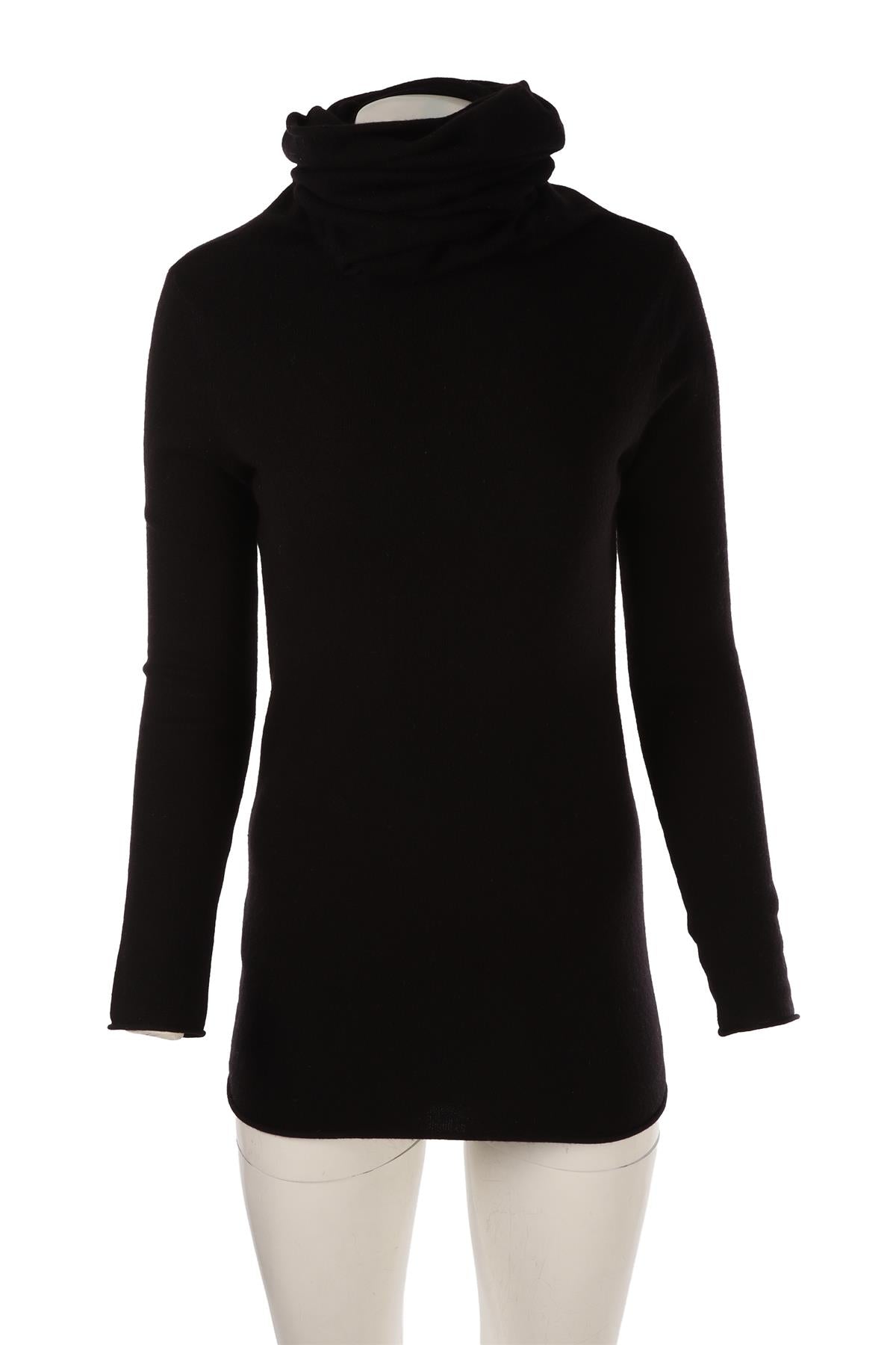 BLACK CASHMERE MINI DRESS