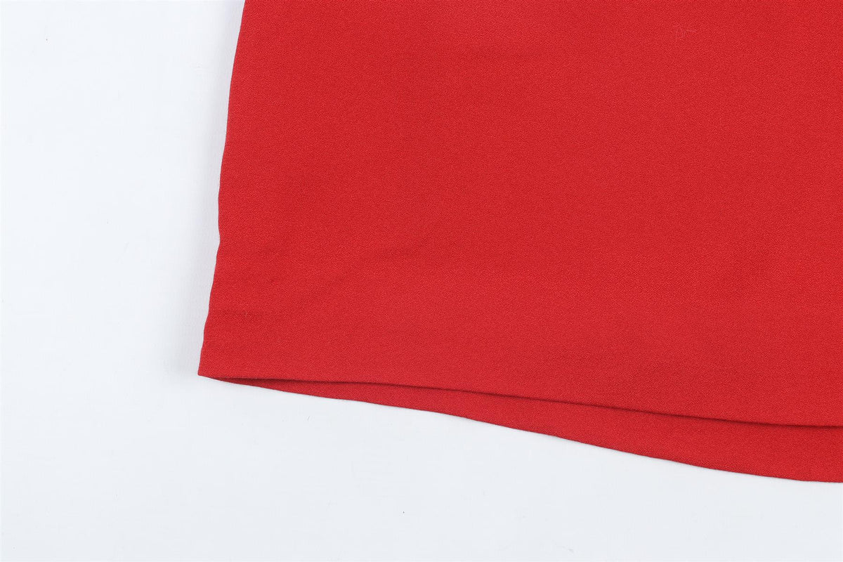 REFORMATION RED CREPE MINI SKIRT US 2 UK 6