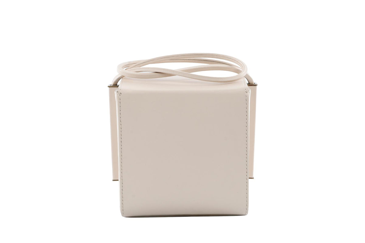 ROKSANDA IVORY BOX LEATHER CLUTCH