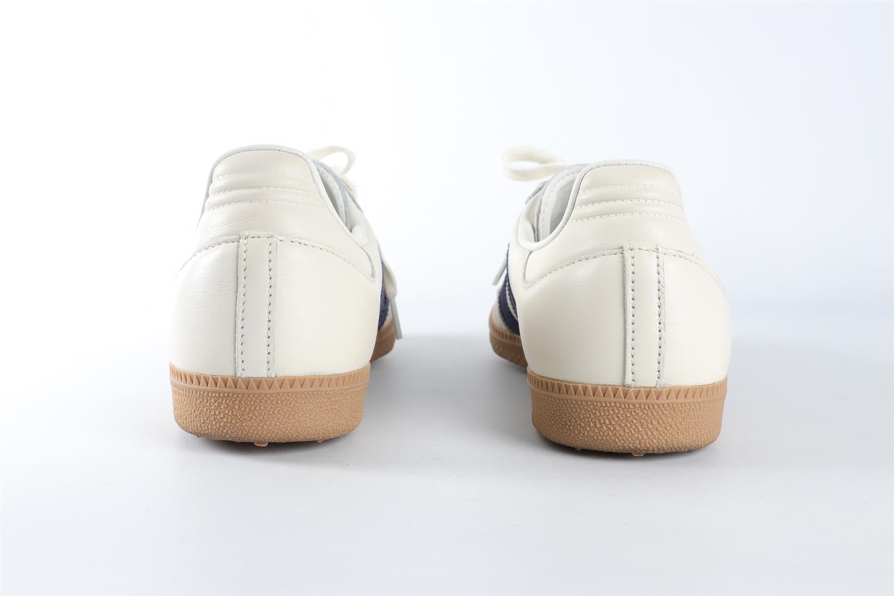 ADIDAS CREAM MEN'S SAMBA OFF WHITE DARK BLUE CLEAR SKY SNEAKERS EU 42 UK 8 US 9.5