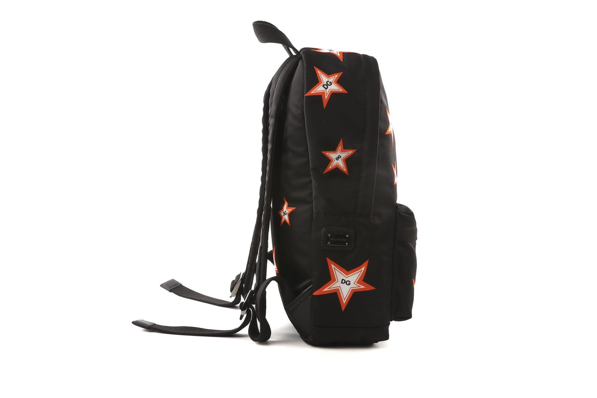 DOLCE & GABBANA BLACK KIDS BOYS BACKPACK