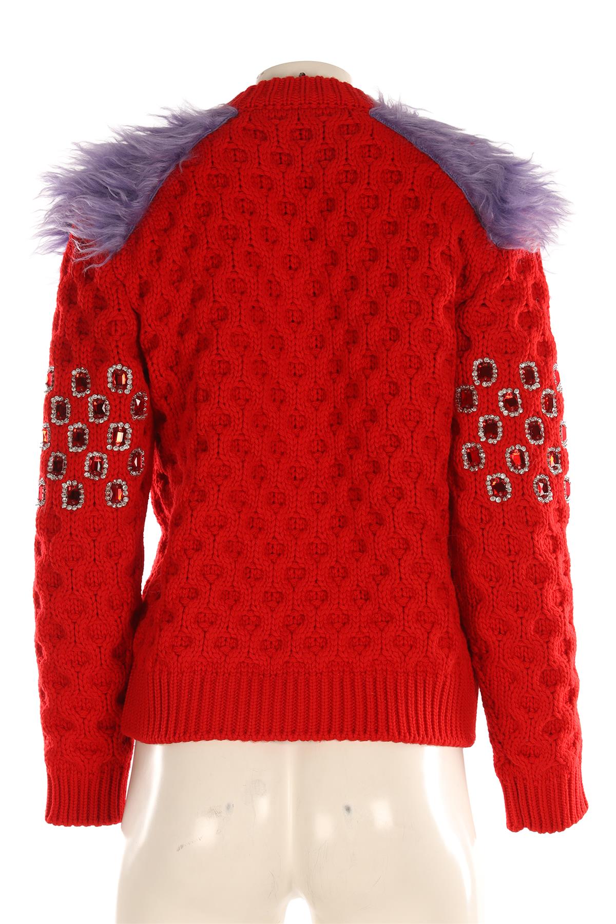 PRADA RED WOOL SWEATER IT 38 UK 6