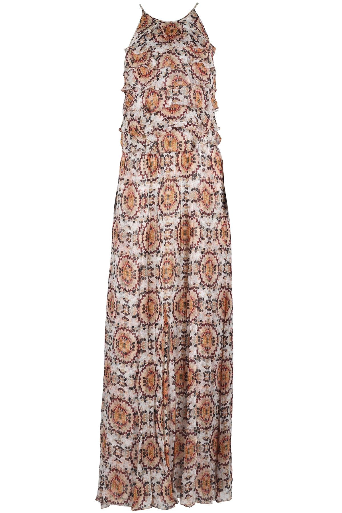 L'AGENCE ORANCE SILK MAXI DRESS US 4