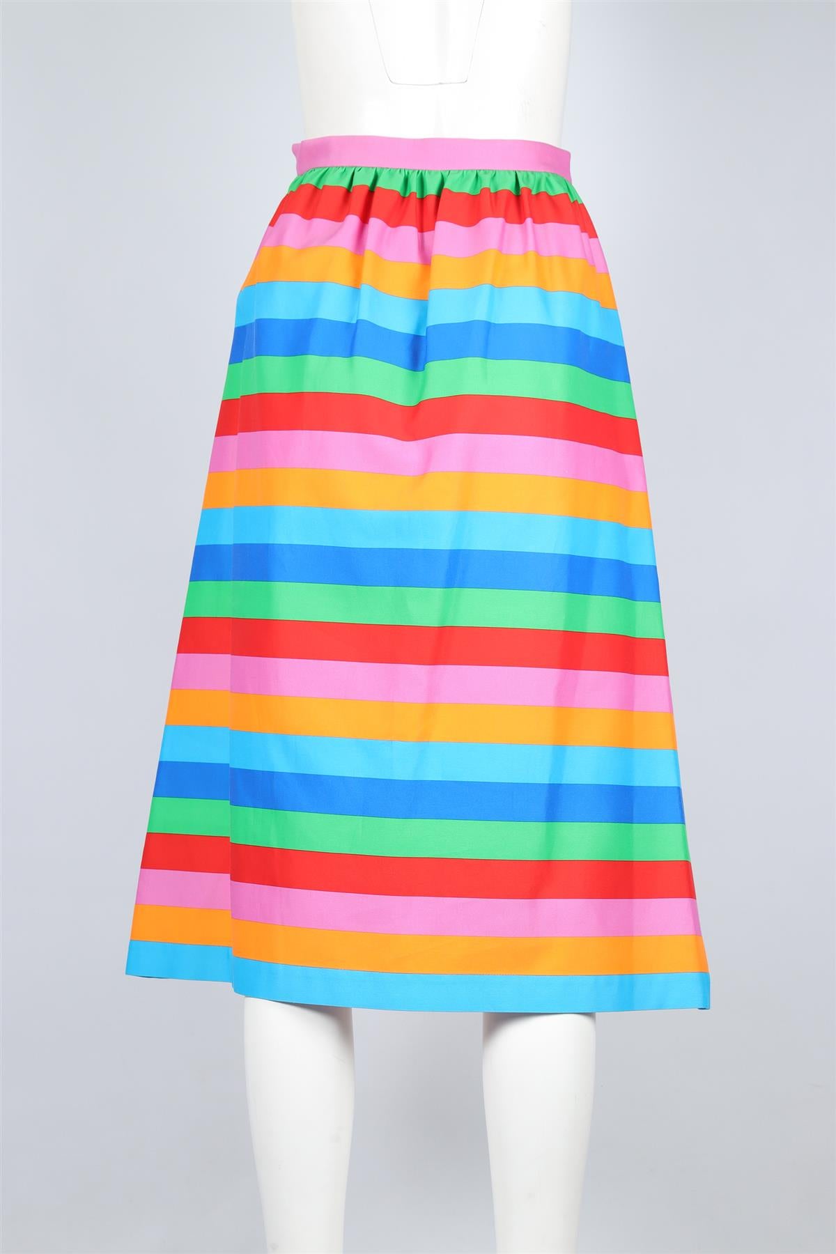 VALENTINO MULTI SILK MIDI SKIRT IT 38 UK 6