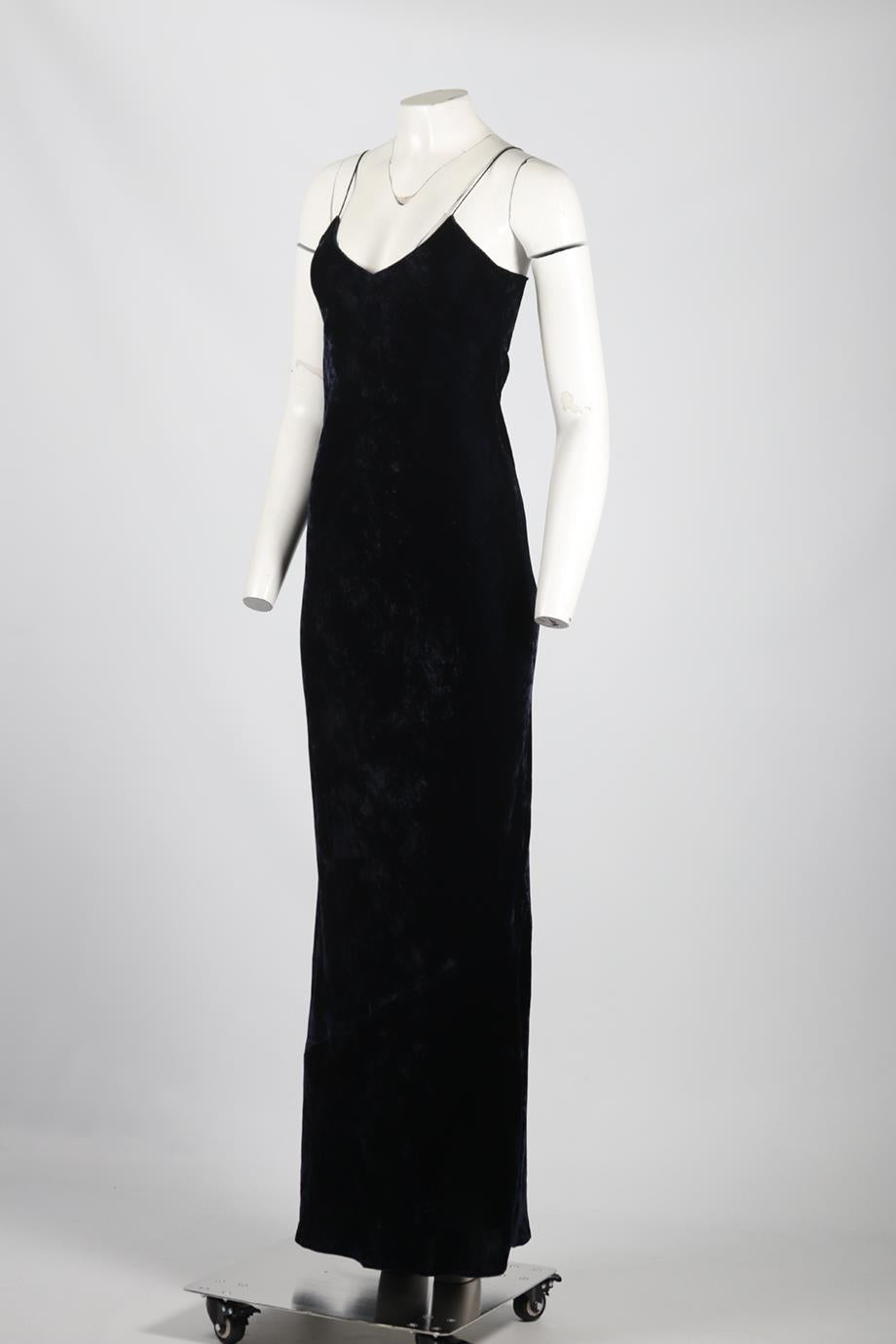NILI LOTAN VELVET MAXI DRESS XSMALL