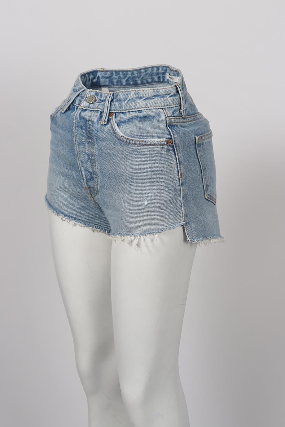 GRLFRND HIGH RISE DENIM SHORTS W25 UK 6-8