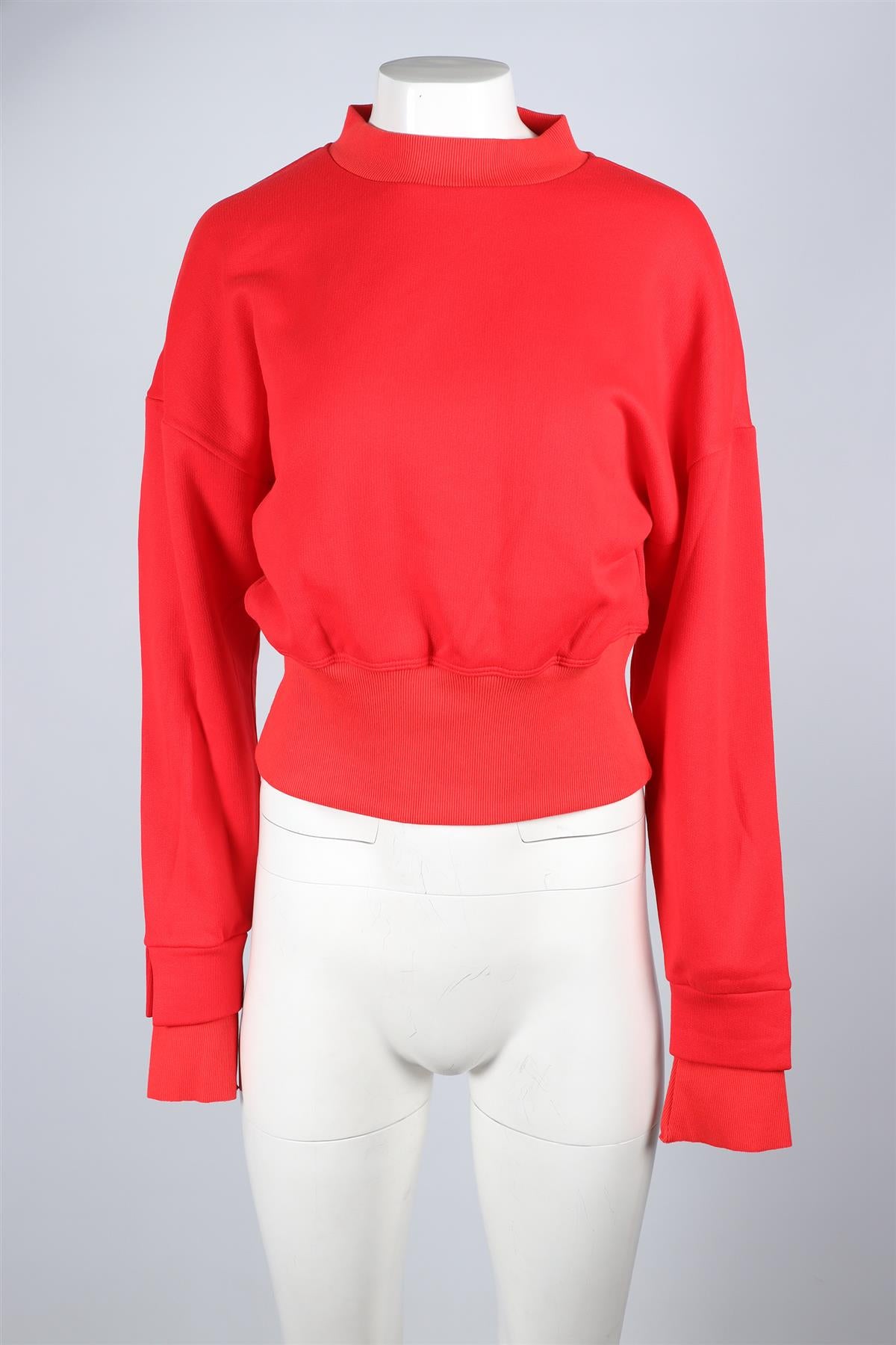 THE RANGE RED COTTON SWEATSHIRT LARGE