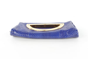 TOM FORD BLUE PYTHON CLUTCH