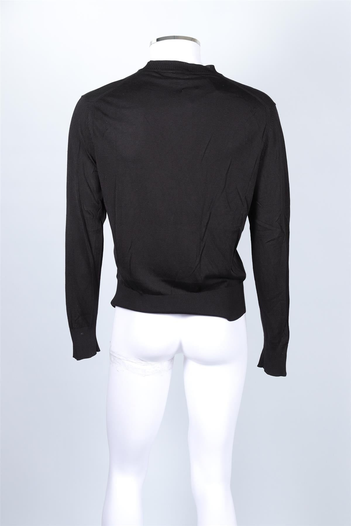 TOM FORD BLACK MEN'S COTTON SWEATER IT 52 UK/US CHEST 42