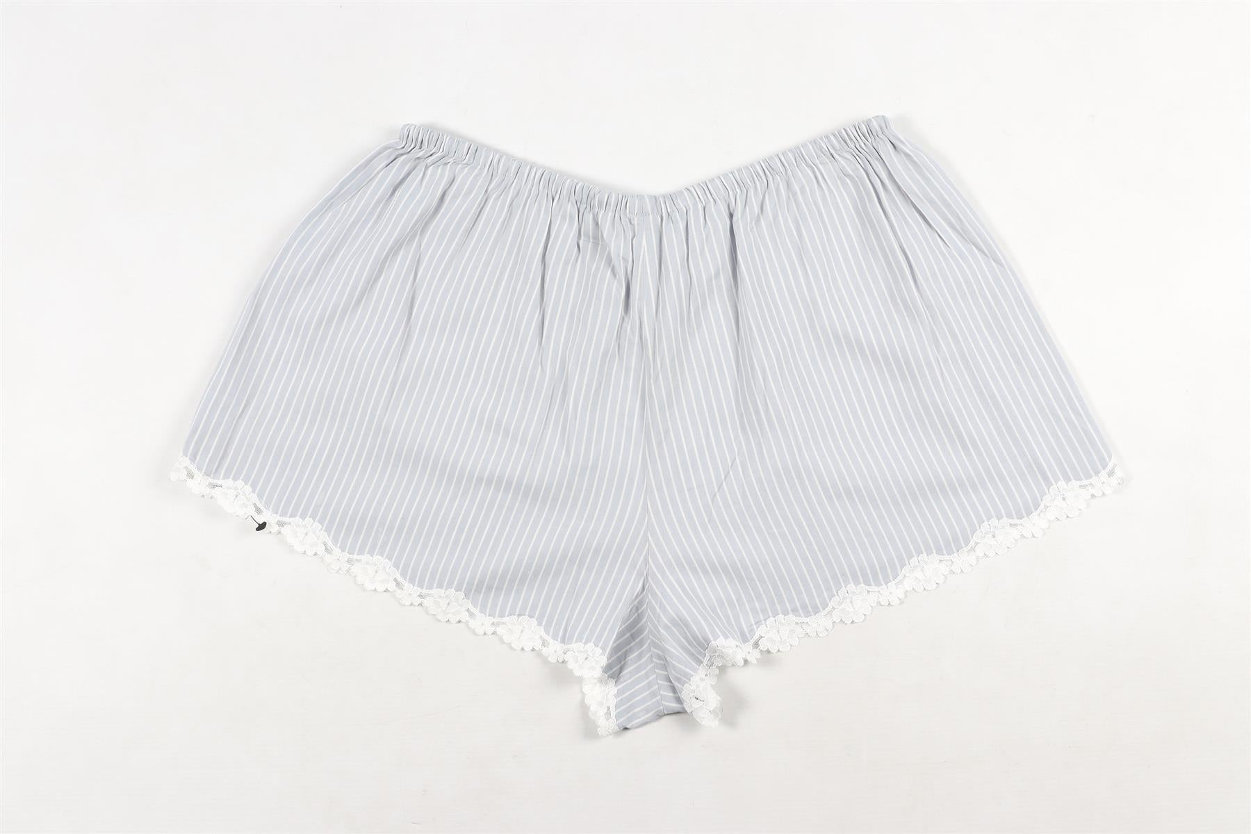 REFORMATION BLUE COTTON SHORTS SMALL