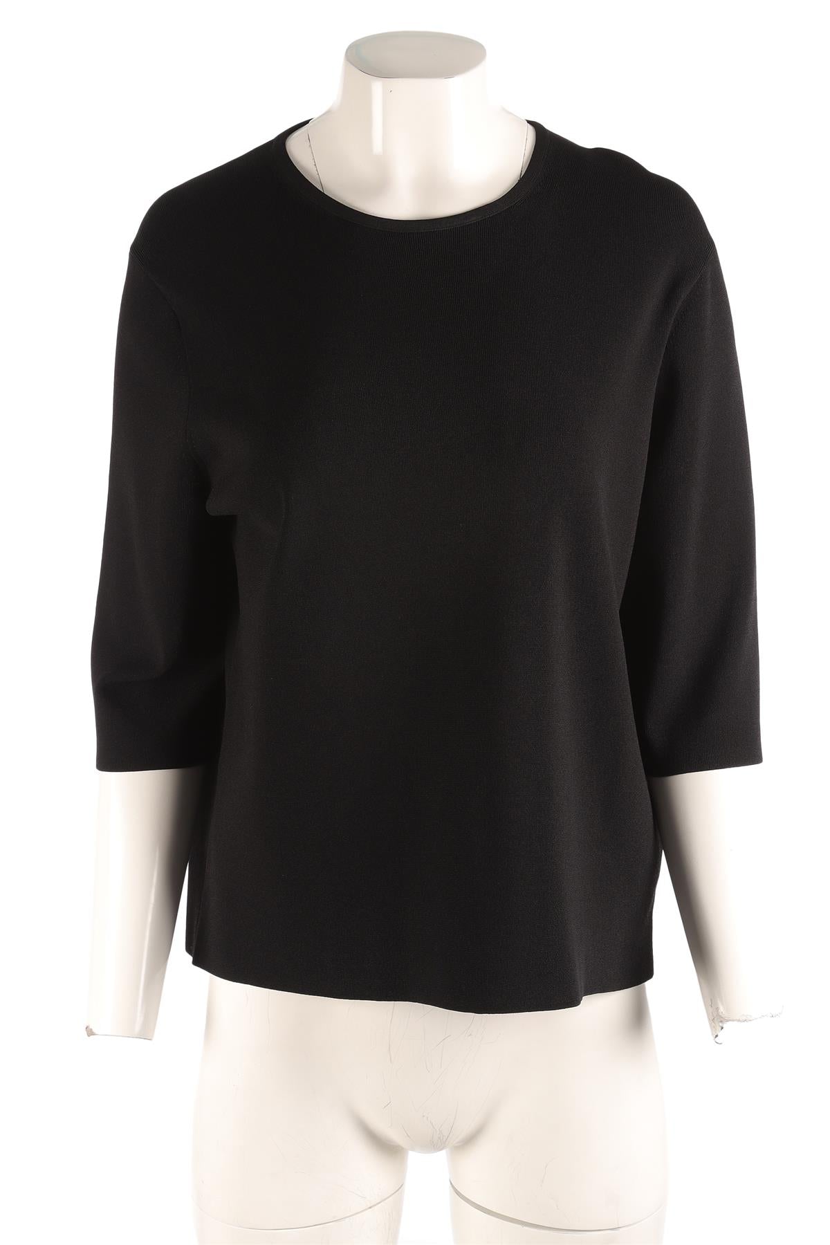 CELINE BLACK KNIT TOP MEDIUM