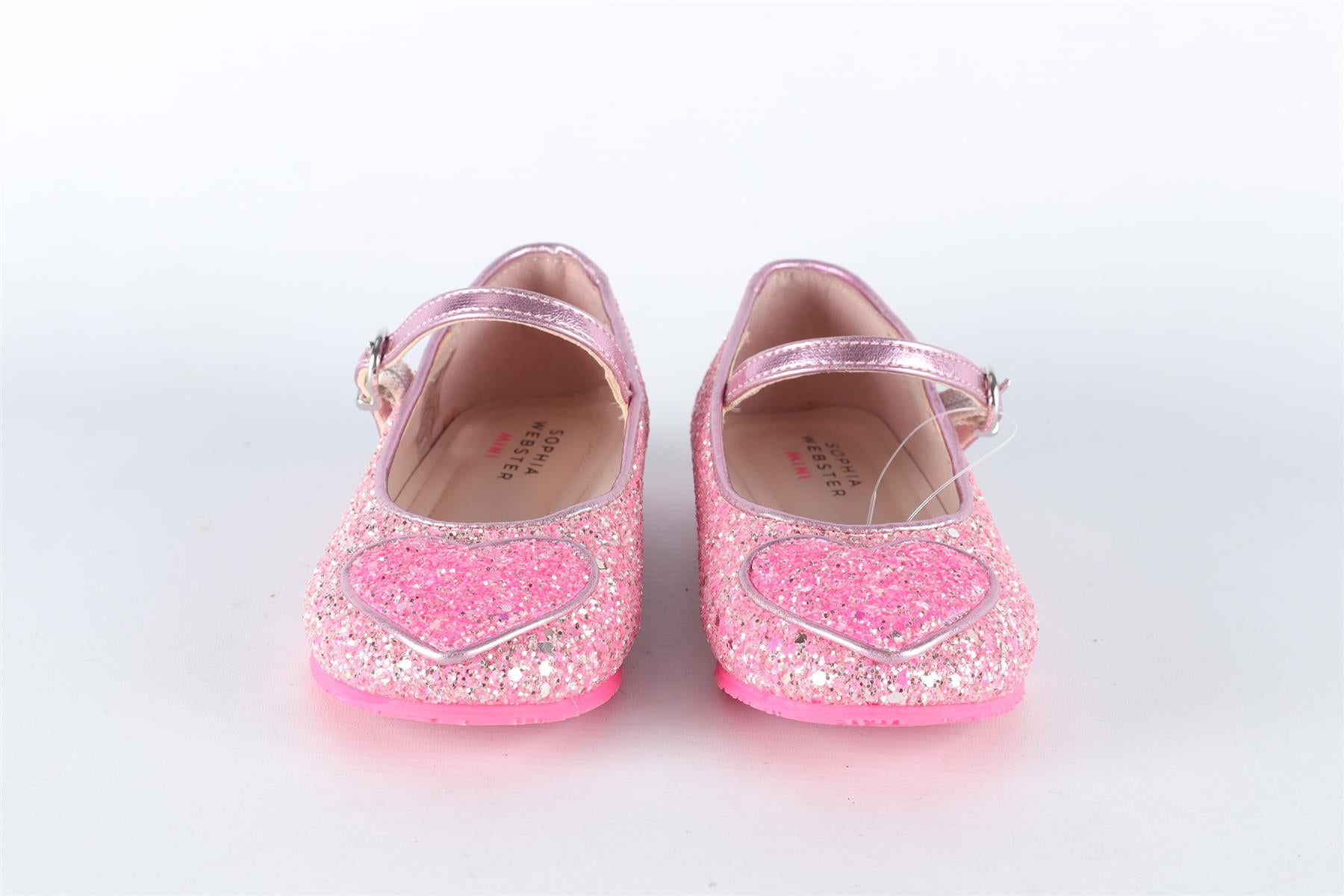 SOPHIA WEBSTER PINK KIDS GIRLS LEATHER SHOES EU 25 UK 8 US 9