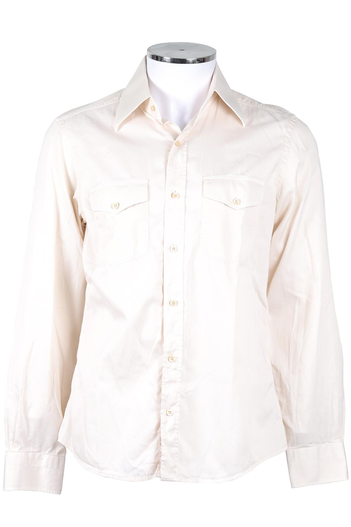TOM FORD CREAM MEN'S COTTON SHIRT UK/US CHEST 40