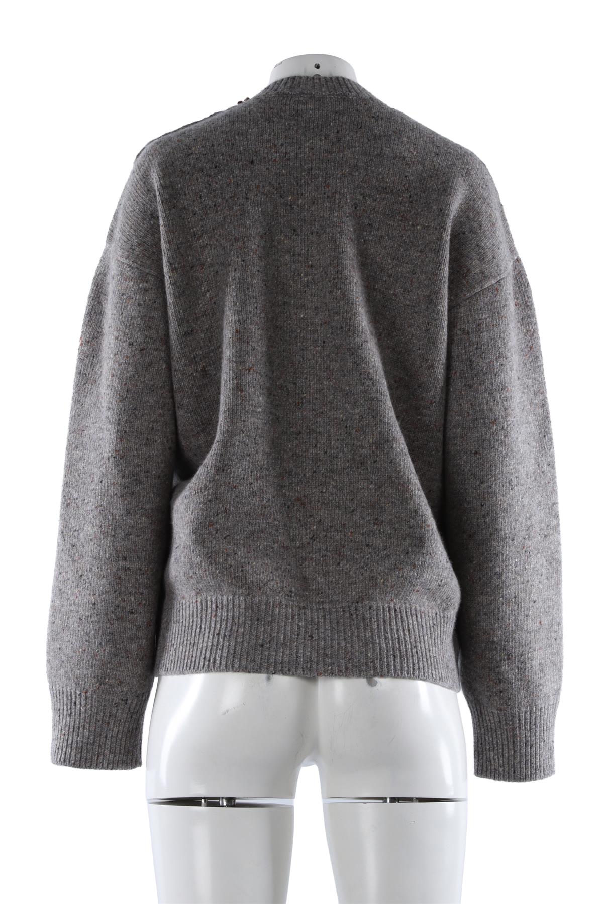 GREY 2026 WOOL SWEATER