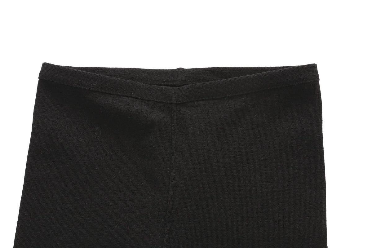 ALAÏA BLACK WOOL LEGGINGS XSMALL