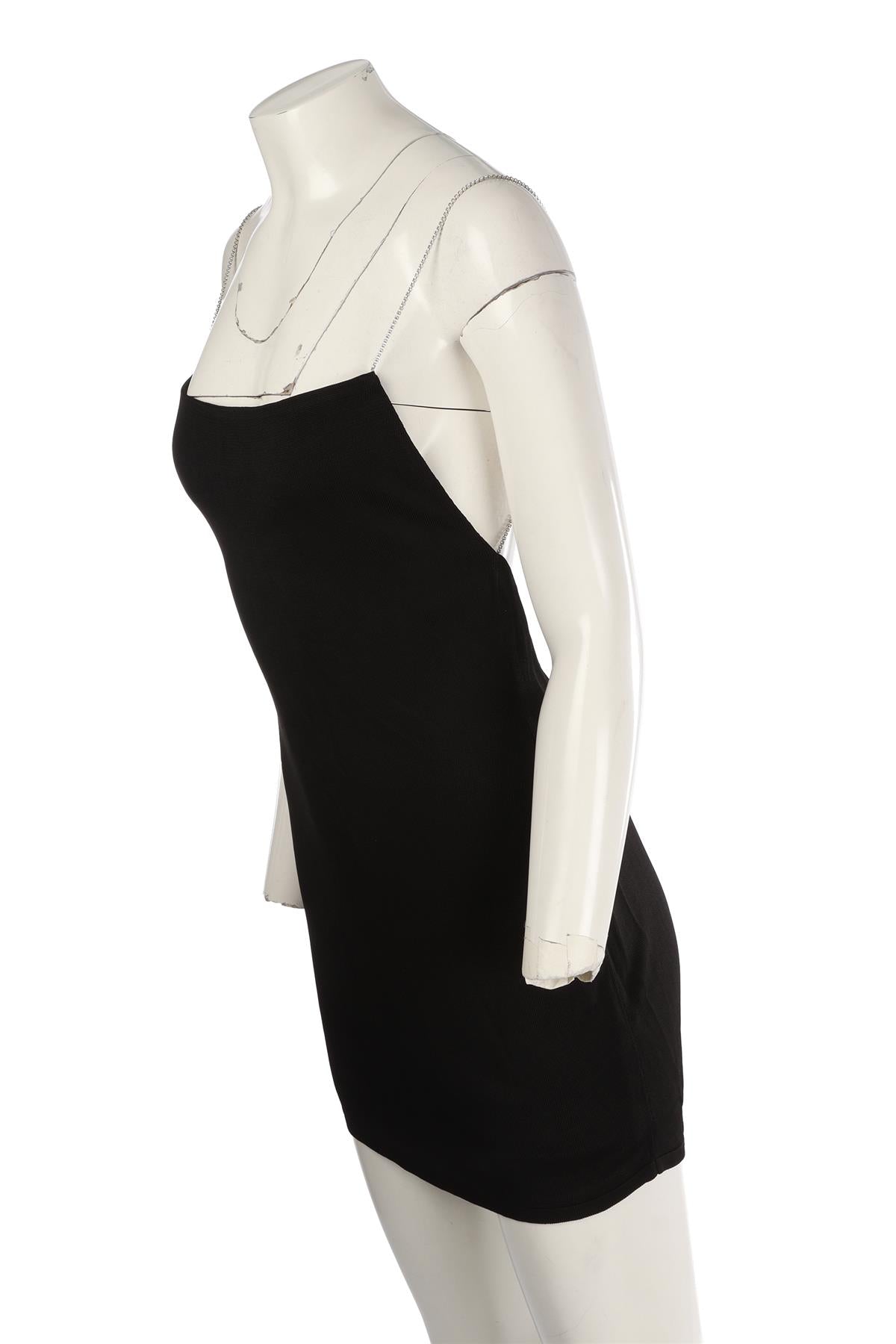GAUGE 81 BLACK KNIT MINI DRESS SMALL