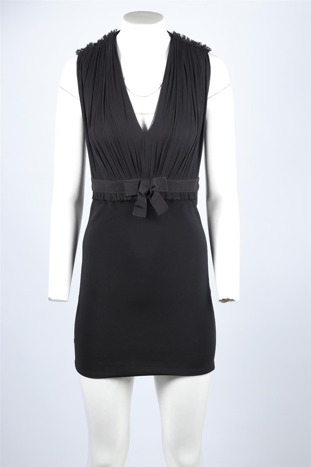 GUCCI BLACK KNIT MINI DRESS XSMALL