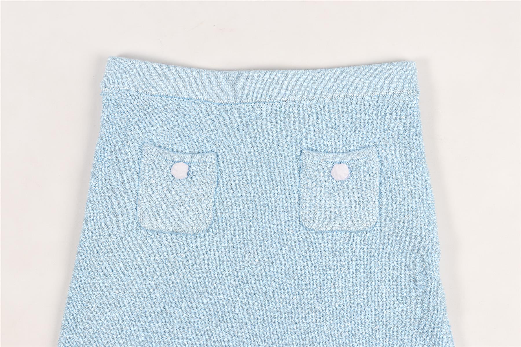 SELF-PORTRAIT BLUE KIDS GIRLS KNIT SKIRT 10-12 YEARS