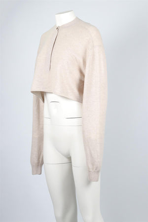 LE KASHA BEIGE CASHMERE SWEATER ONE SIZE