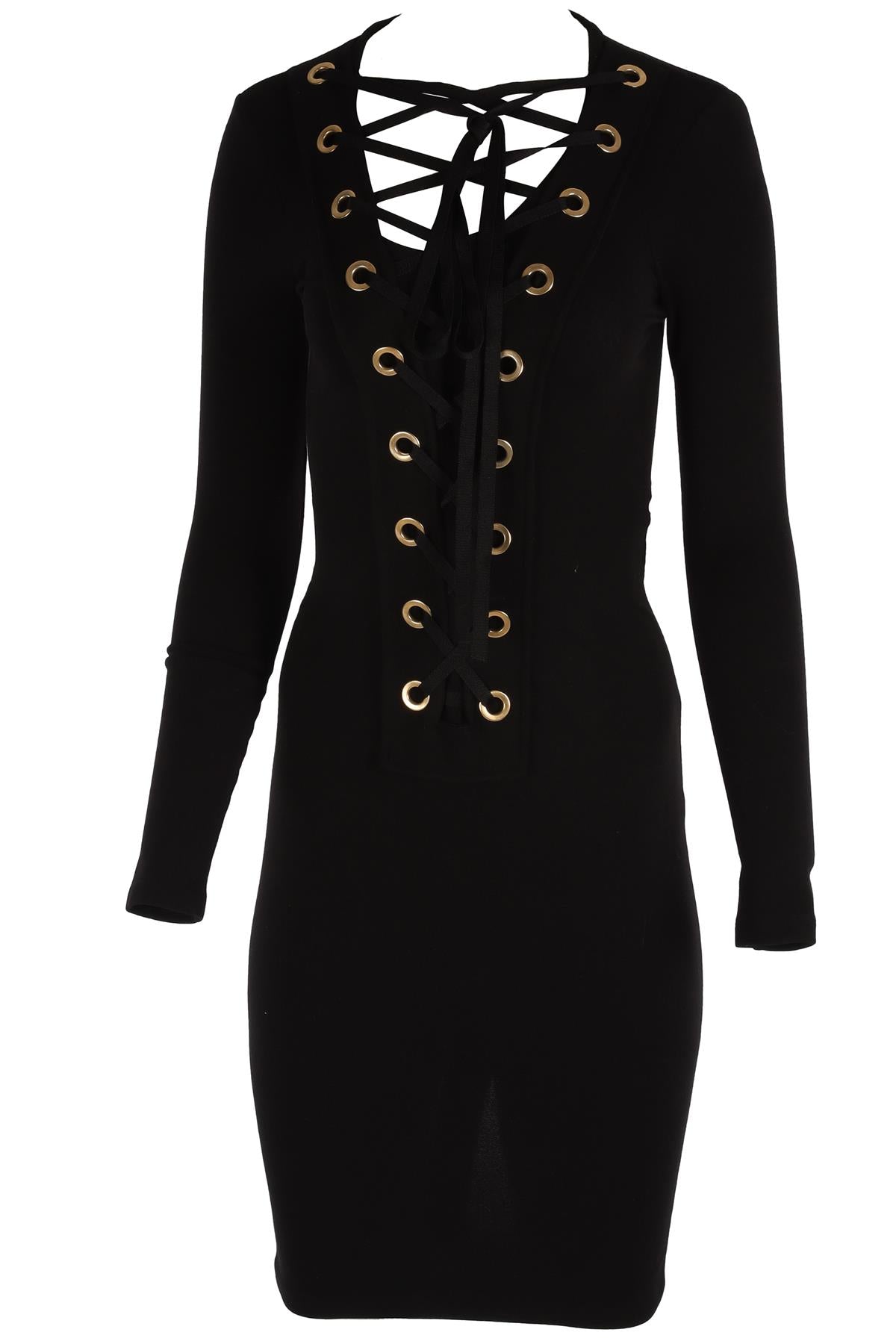 GIVENCHY BLACK KNIT MIDI DRESS FR 34 UK 6