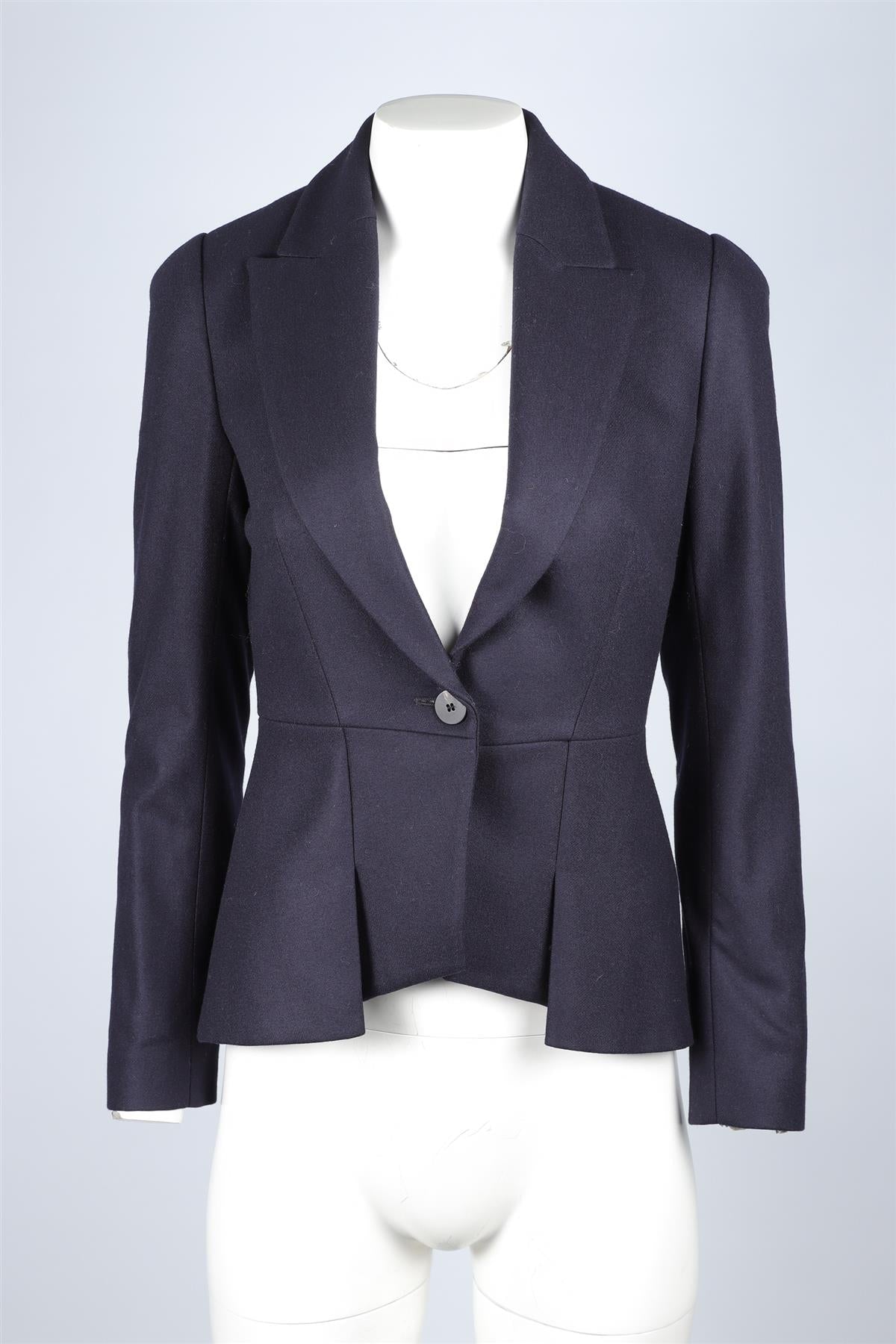CEFINN NAVY WOOL BLAZER UK 6