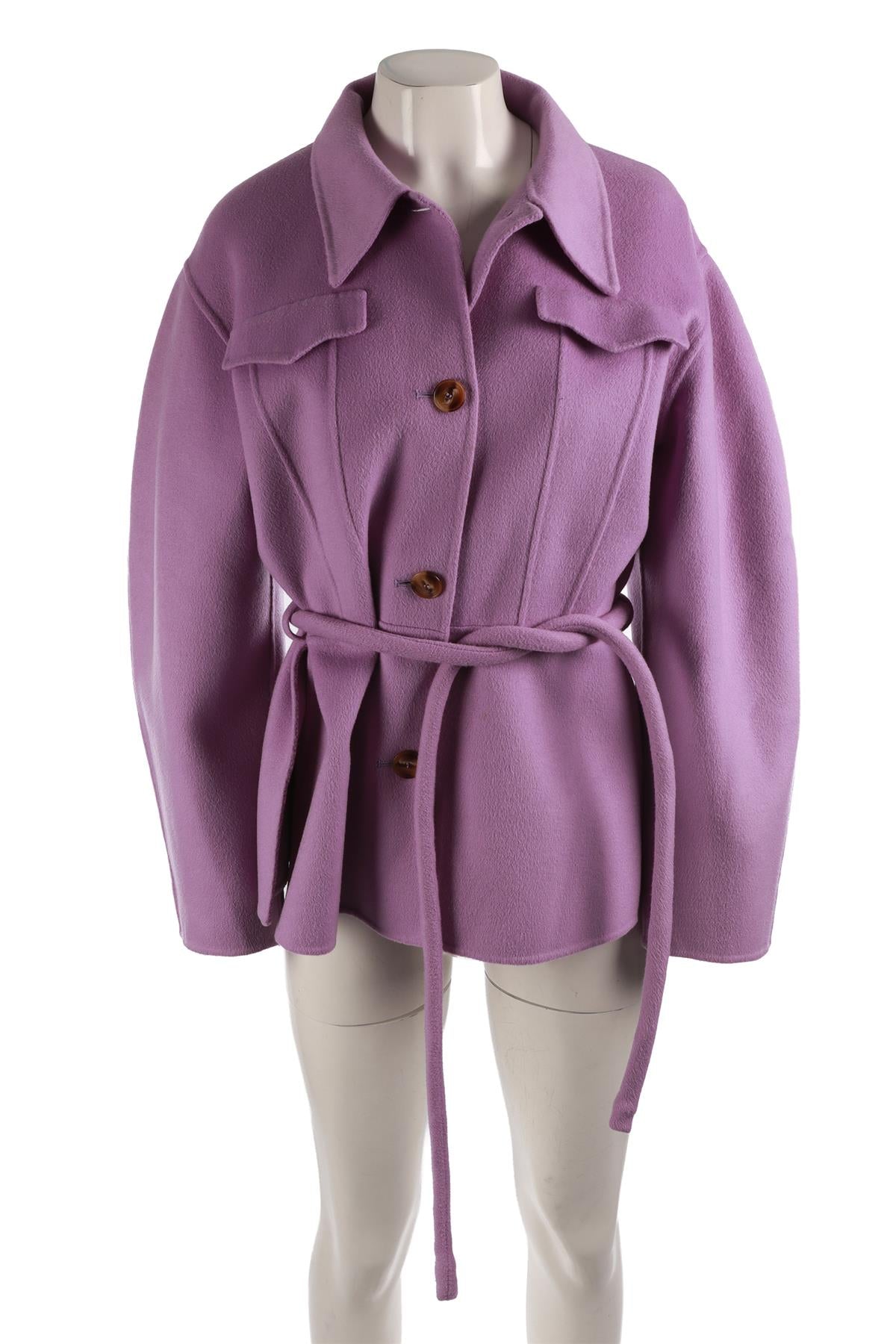 NANUSKA PURPLE WOOL JACKET SMALL