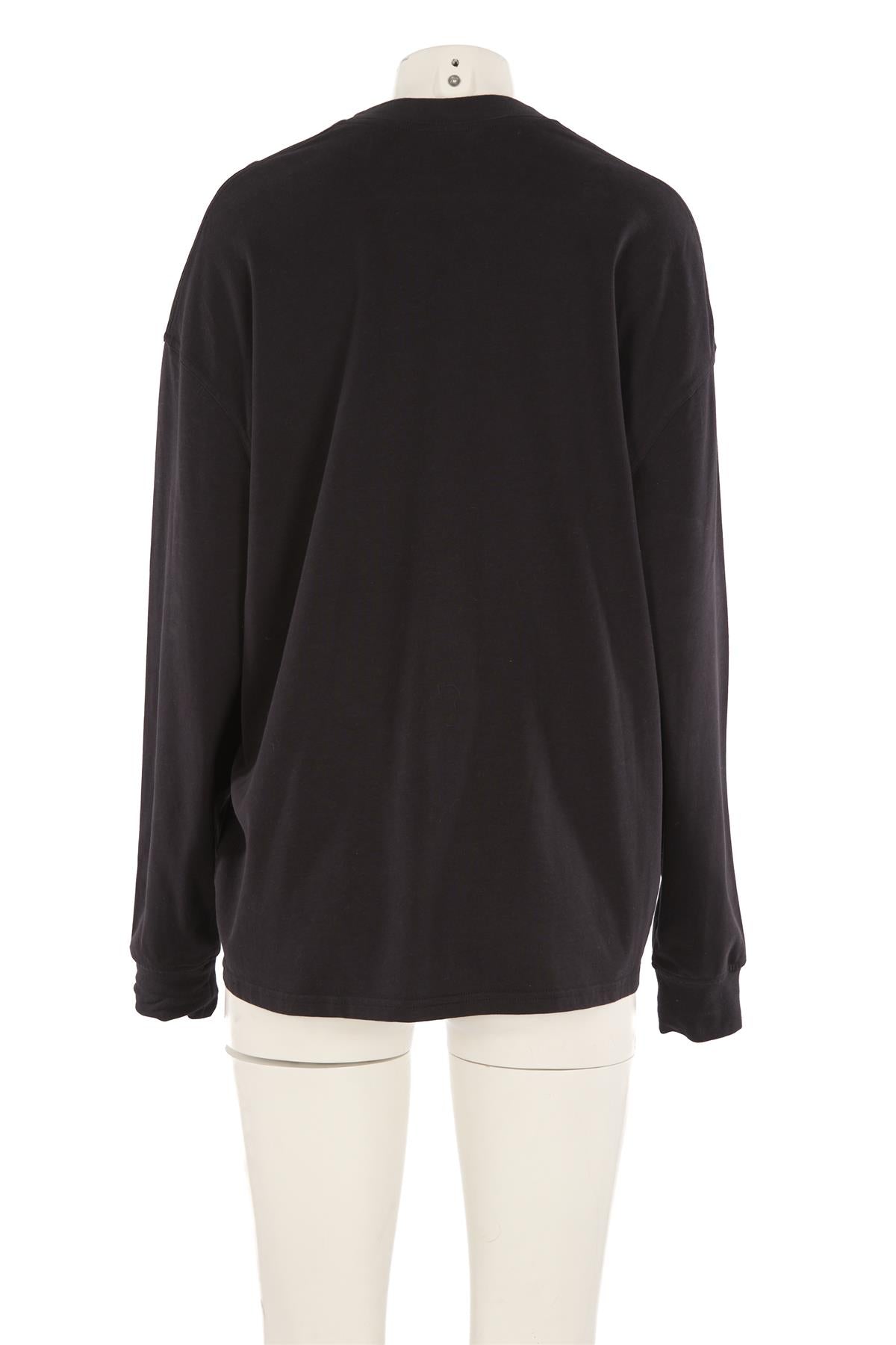 LULULEMON BLACK COTTON TOP MEDIUM