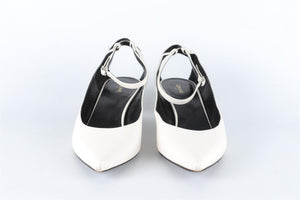 CELINE WHITE LEATHER PUMPS EU 38 UK 5 US 8