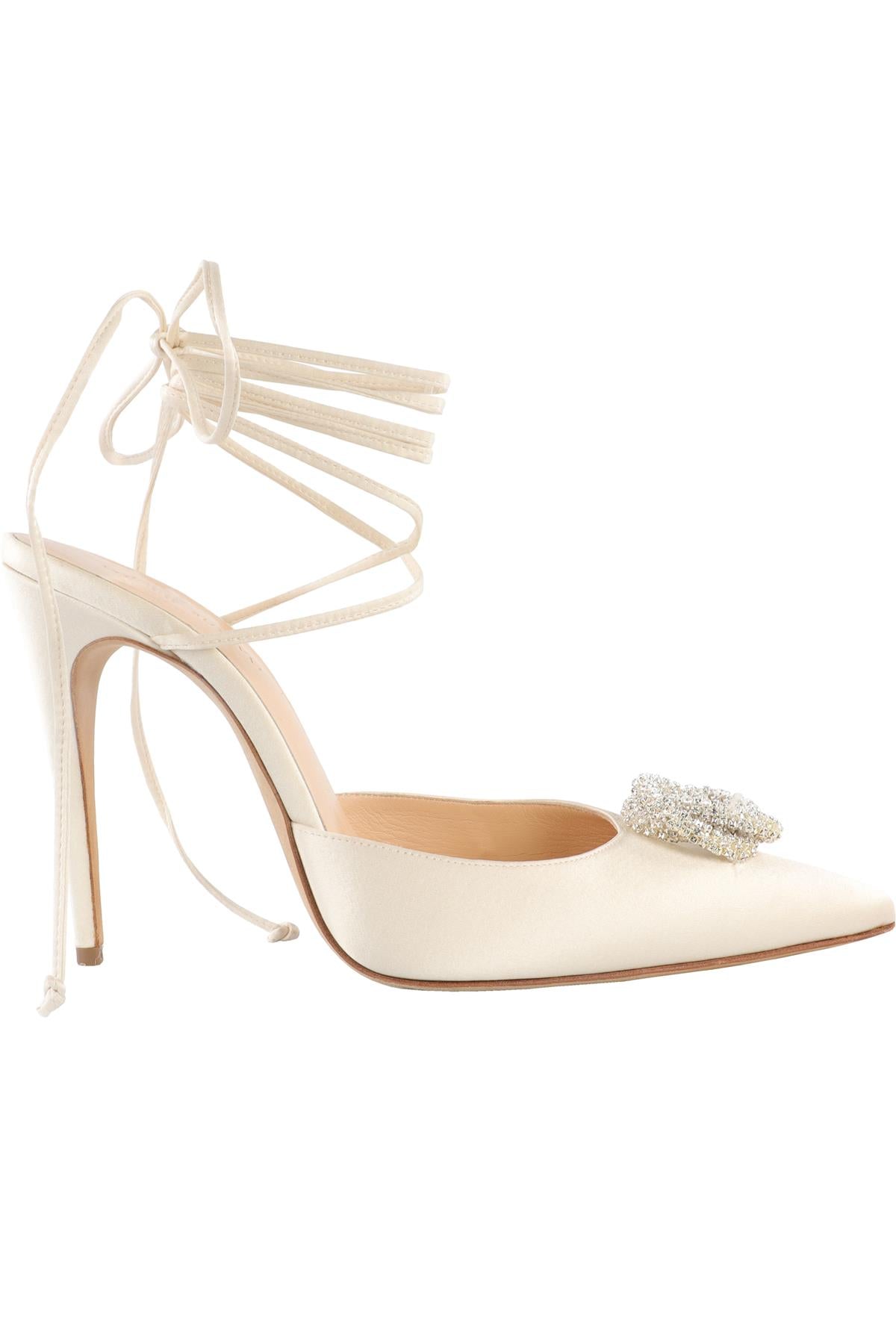 MAGDA BUTRYM CREAM SATIN PUMPS EU 39 UK 6 US 9