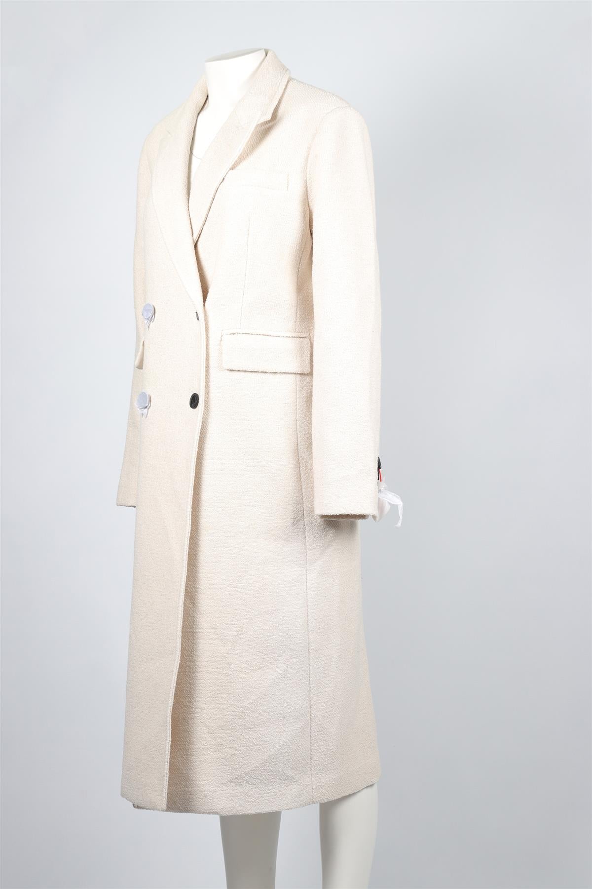 MEOTINE CREAM WOOL COAT XSMALL-SMALL