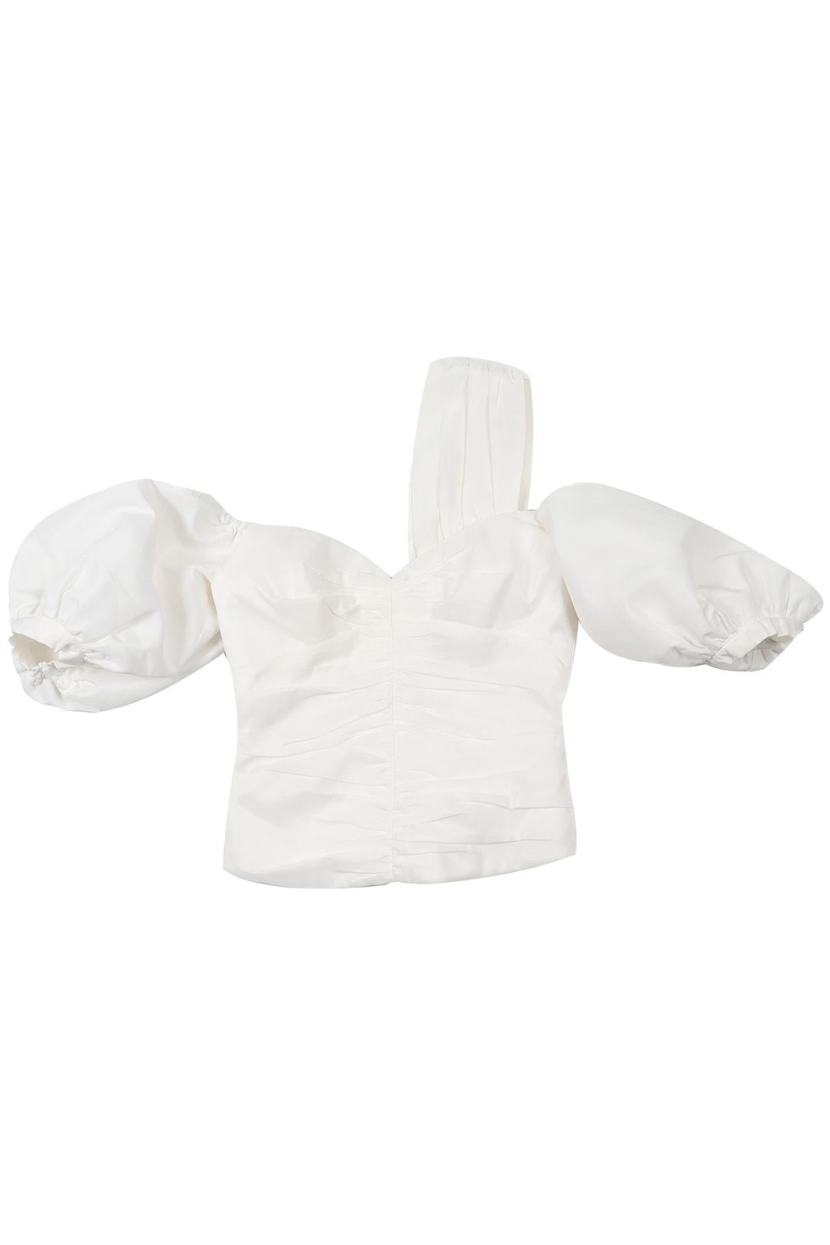 SELF-PORTRAIT WHITE TAFFETA TOP UK 6