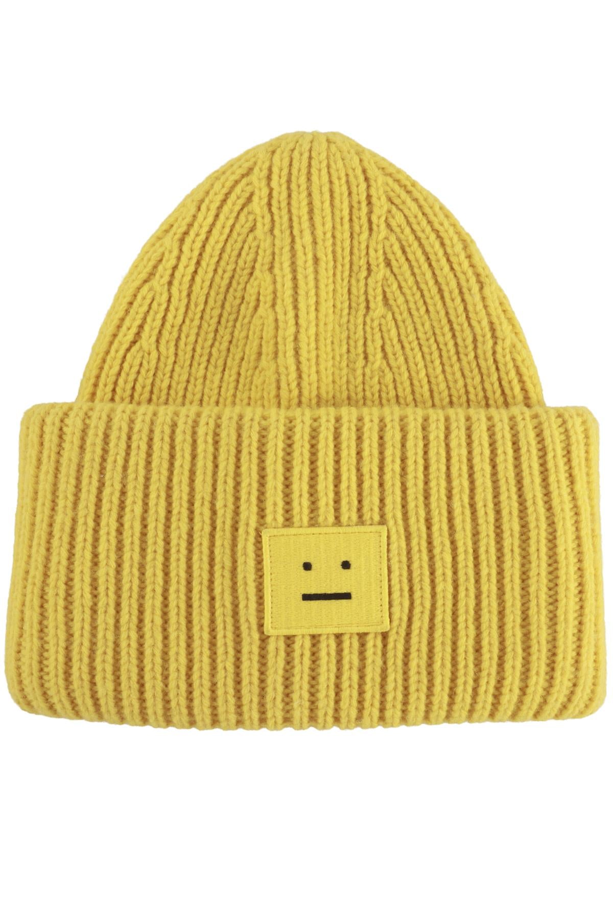 YELLOW WOOL BEANIE