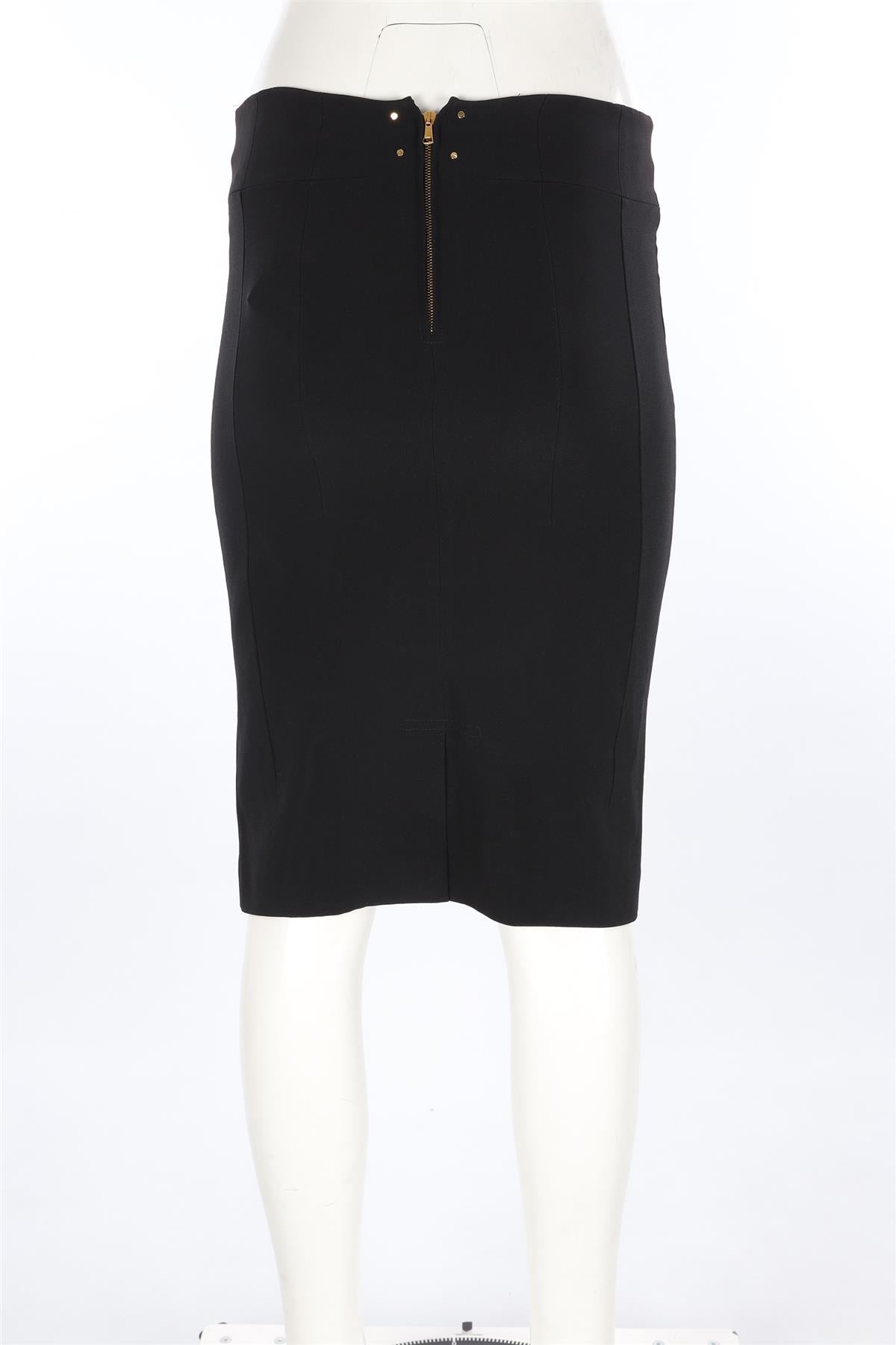TOM FORD BLACK CREPE SKIRT IT 38 UK 4