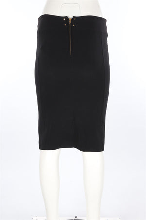 TOM FORD BLACK CREPE SKIRT IT 38 UK 4