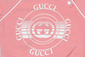 GUCCI PINK BABY GIRLS COTTON SWEATSHIRT 9-12 MONTHS