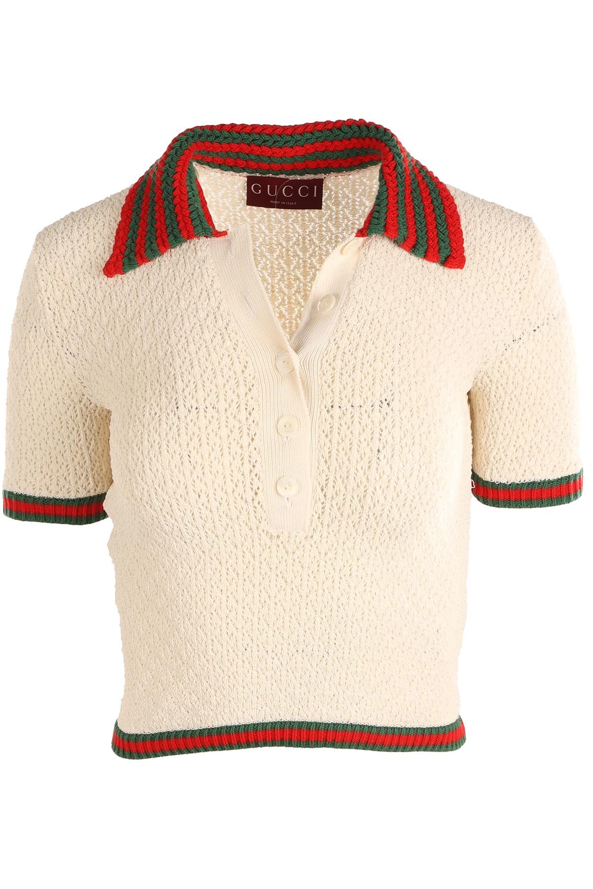 GUCCI CREAM KNIT TOP XSMALL