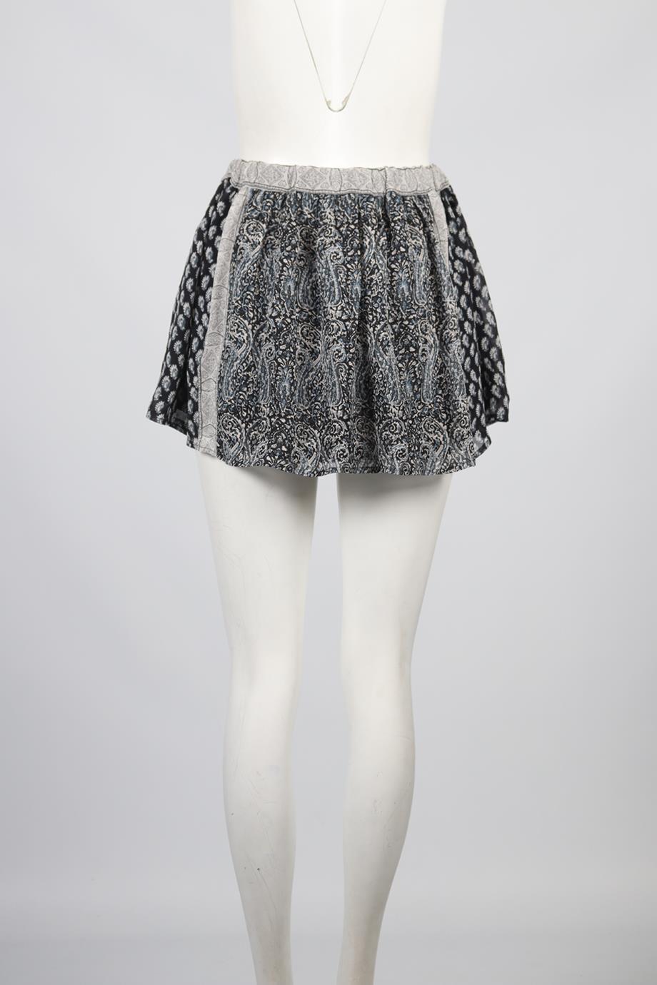 ULLA JOHNSON SILK MINI SKIRT US 2 UK 6