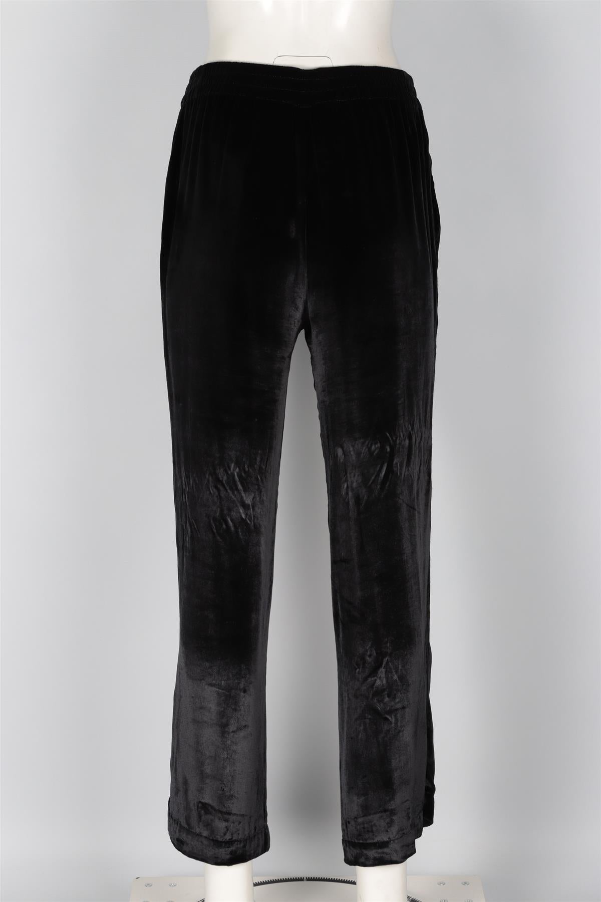 J BRAND BLACK VELVET STRAIGHT LEG PANTS MEDIUM