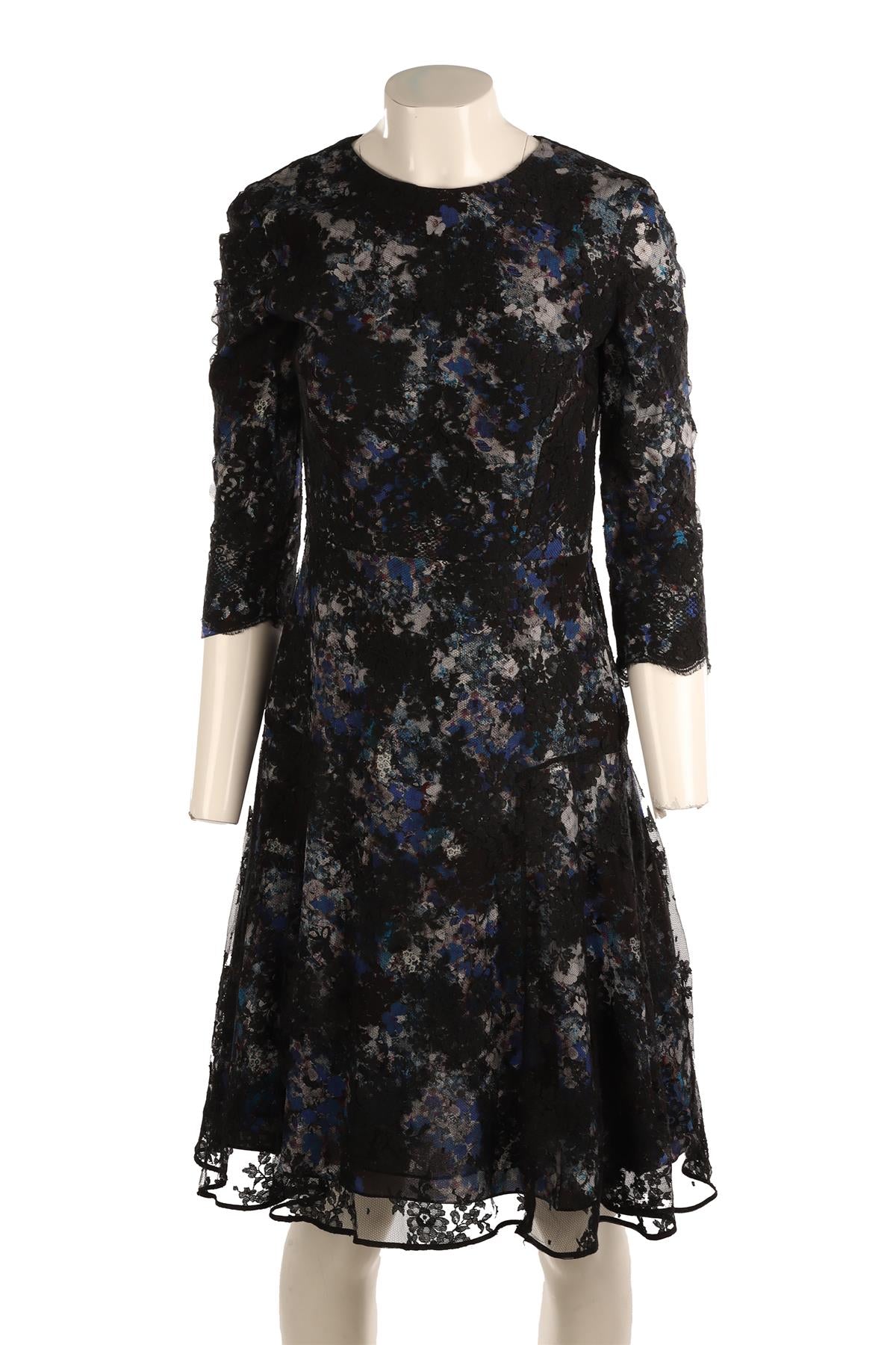 ERDEM BLACK LACE DRESS UK 10