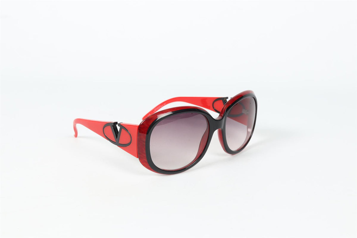 VALENTINO SQUARE FRAME ACETATE SUNGLASSES