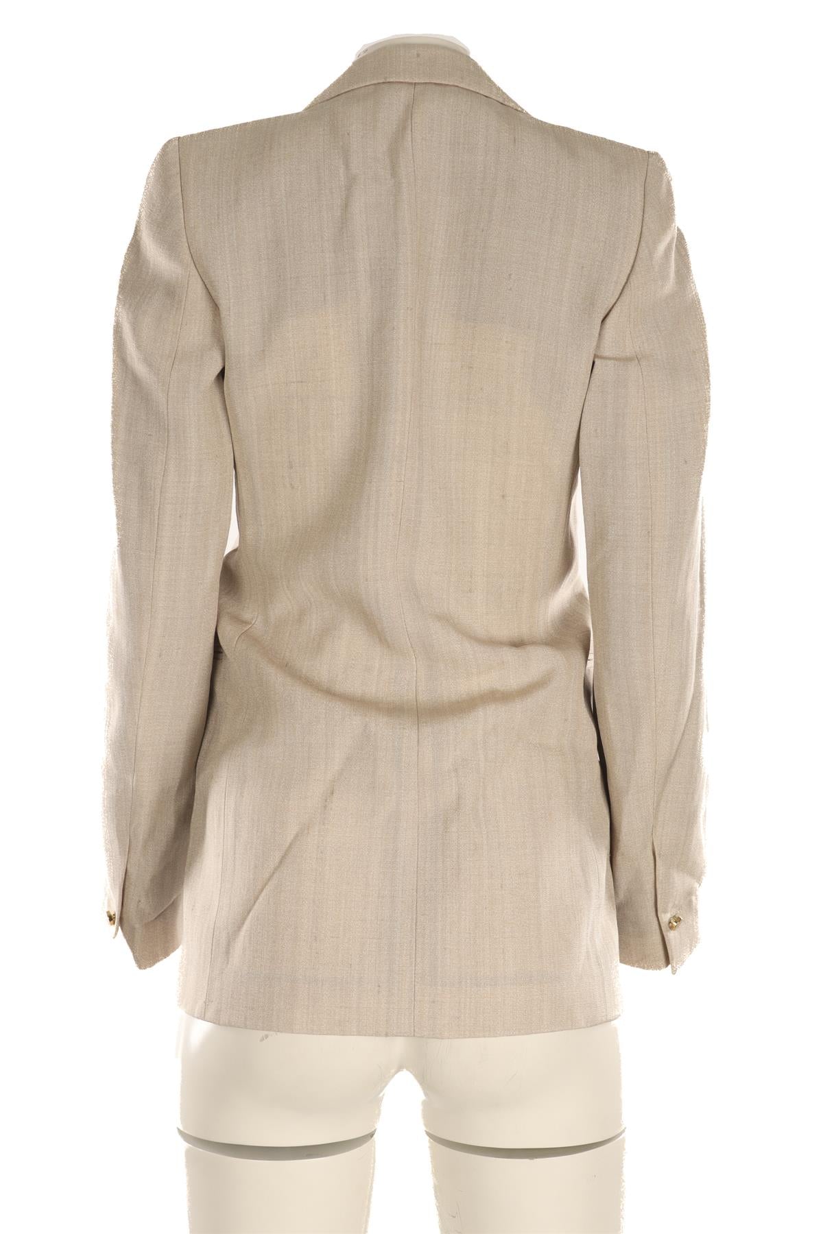 PETAR PETROV BEIGE LINEN BLAZER FR 34 UK 6