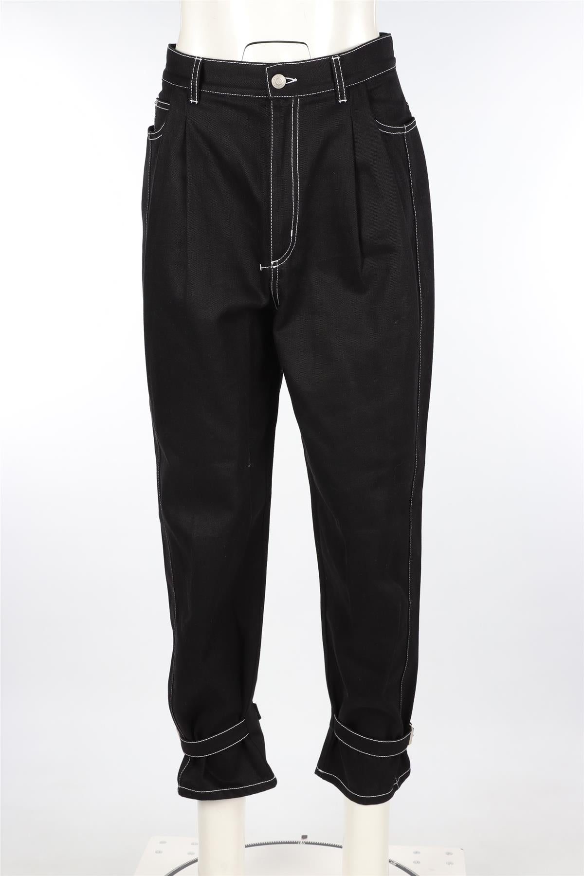 ALEXANDER MCQUEEN BLACK TAPERED JEANS W27 UK 8/10
