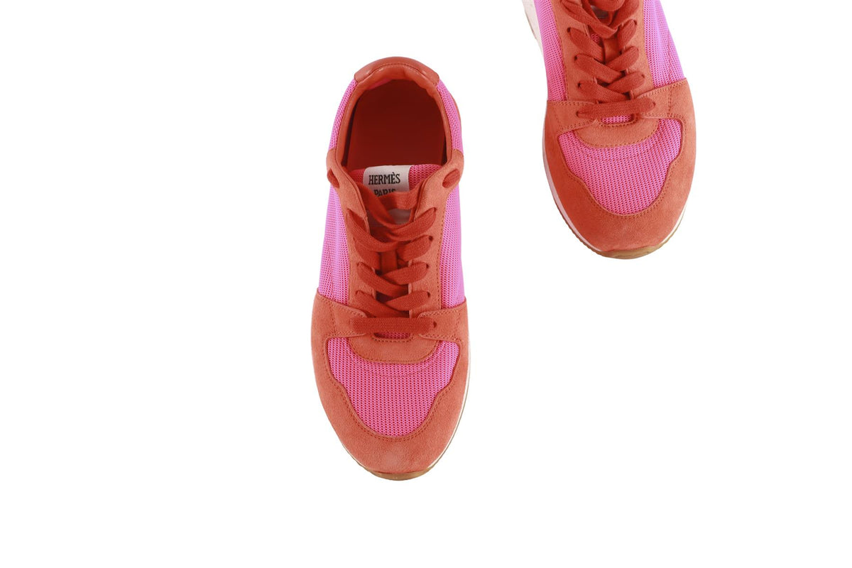 HERMÈS PINK ESCAPE MESH SNEAKERS EU 36 UK 3 US 6