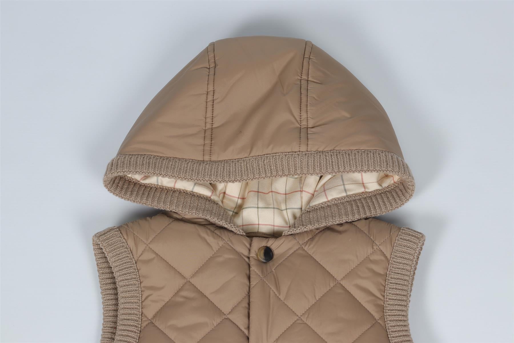 LORO PIANA BEIGE KIDS BOYS GILET 8 YEARS