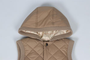 LORO PIANA BEIGE KIDS BOYS GILET 8 YEARS