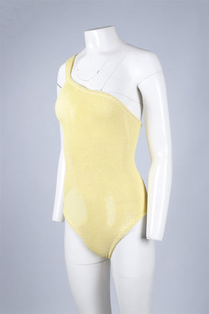 HUNZA G YELLOW SWIMSUIT