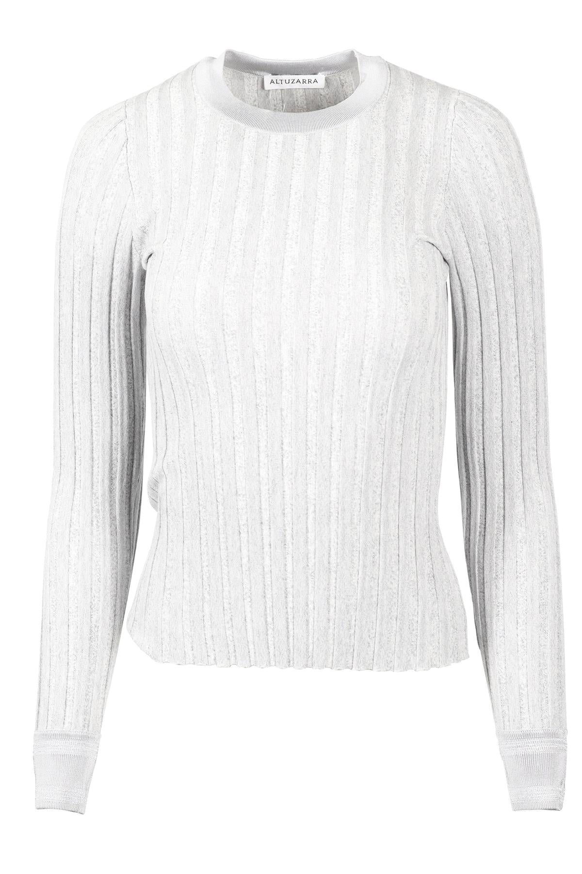 ALTUZARRA GREY COTTON BLEND TOP XSMALL