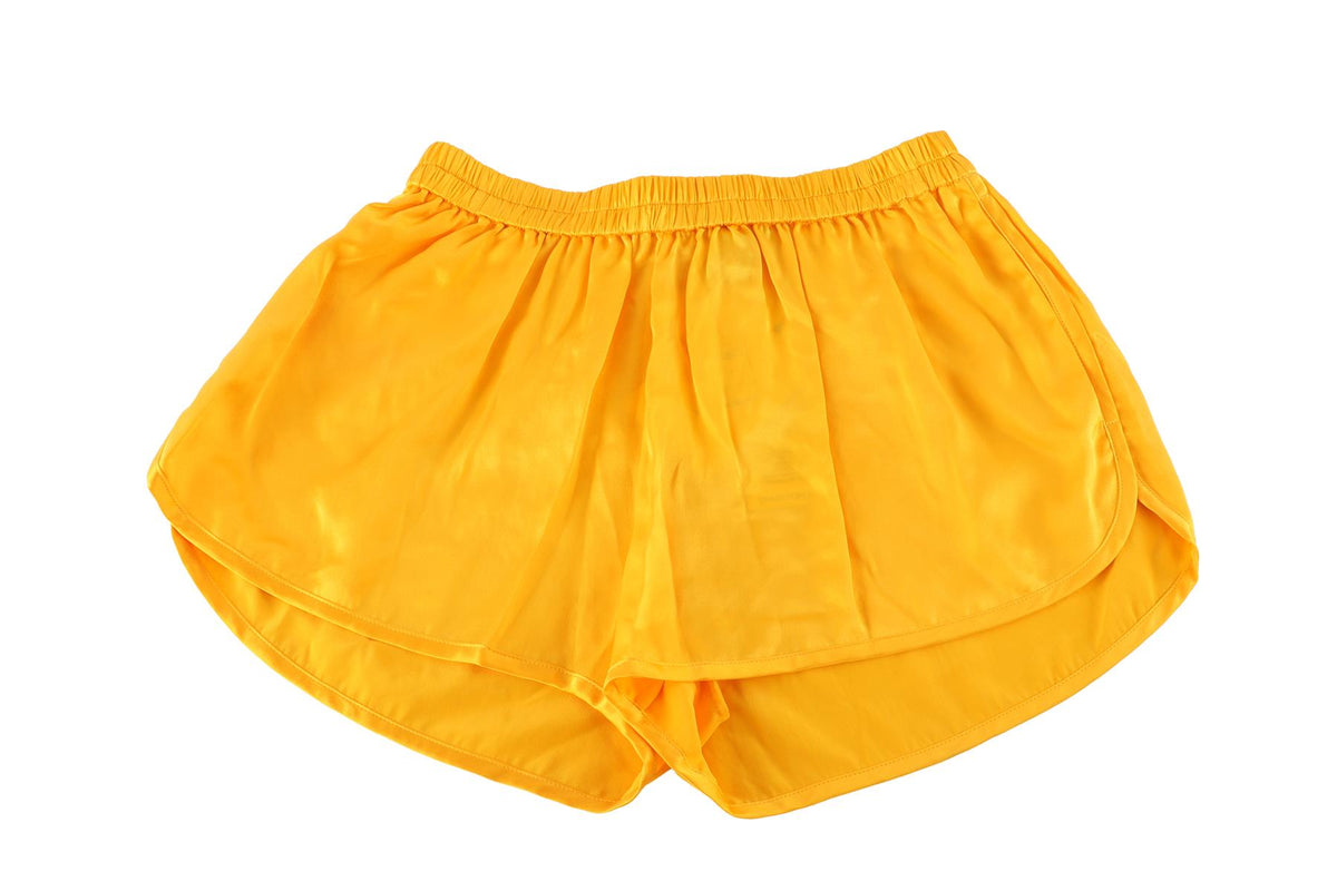 CHRISTOPHER ESBER ORANGE SILK SHORTS UK 8